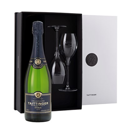 Taittinger Prelude Grands Crus NV And 2 Flute Gift Set 75cl